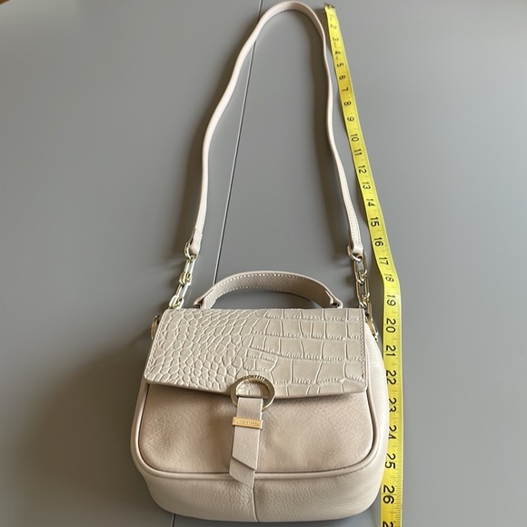 NWT Ted Baker Loop and Tab Grainy Mini Crossbody Taupe - Picture 8 of 13